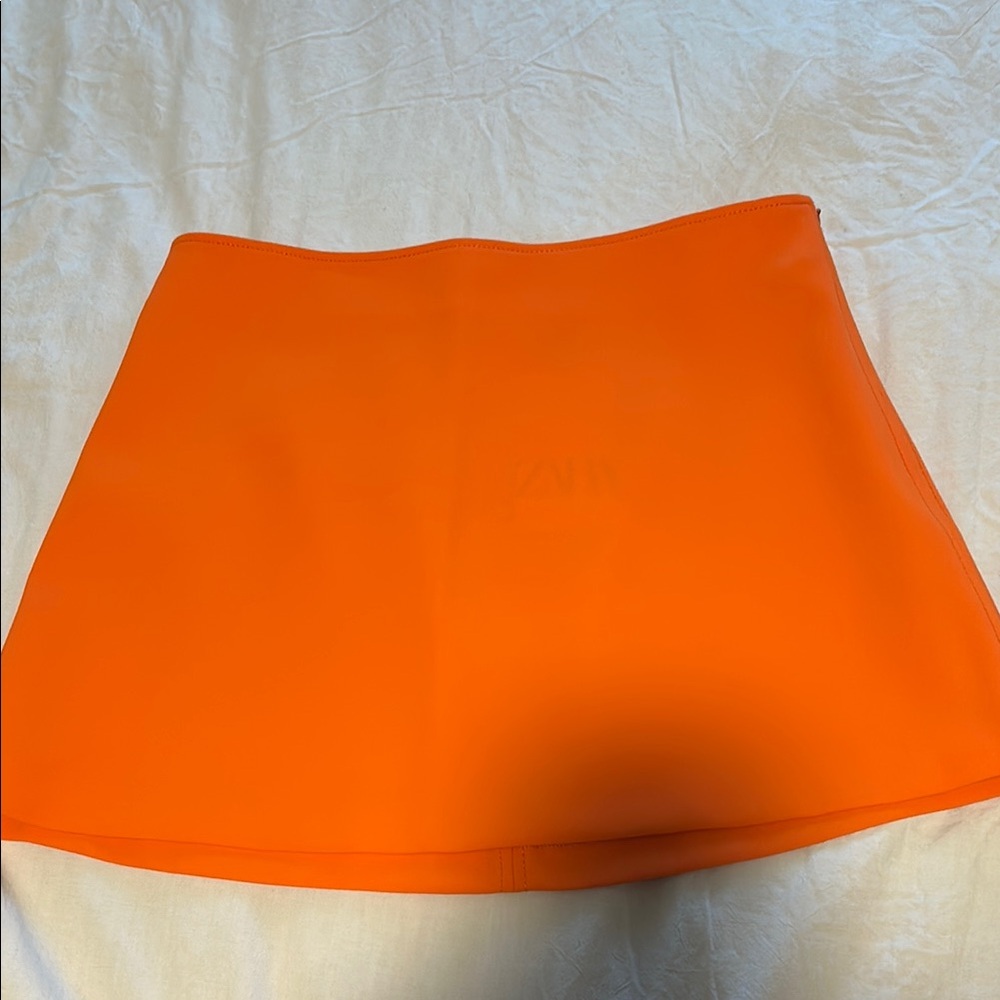 Zara Bold Orange Skirt